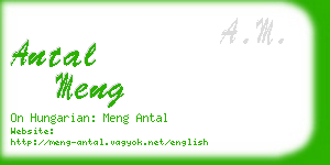 antal meng business card